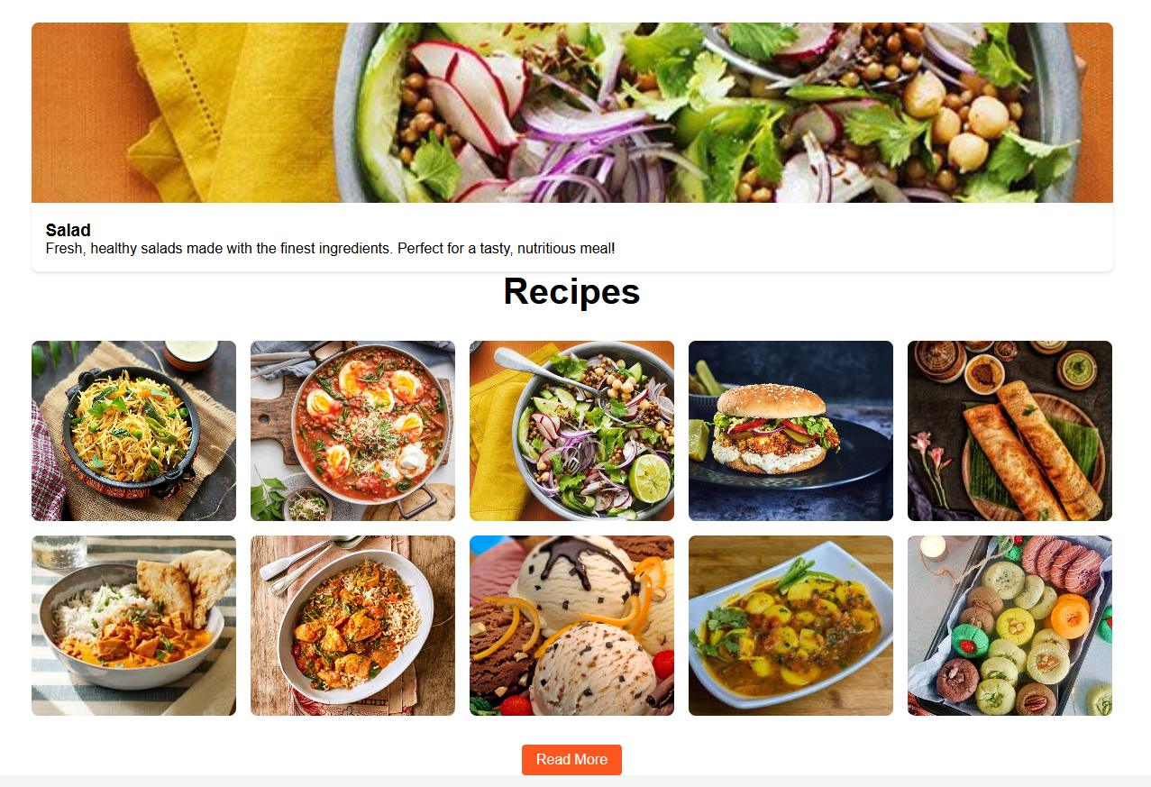 Recipes Site Project